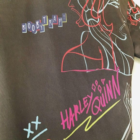 NWOT BIRDS OF PREY Harley Quinn Long Sleeve Top xs - Picture 7 of 11